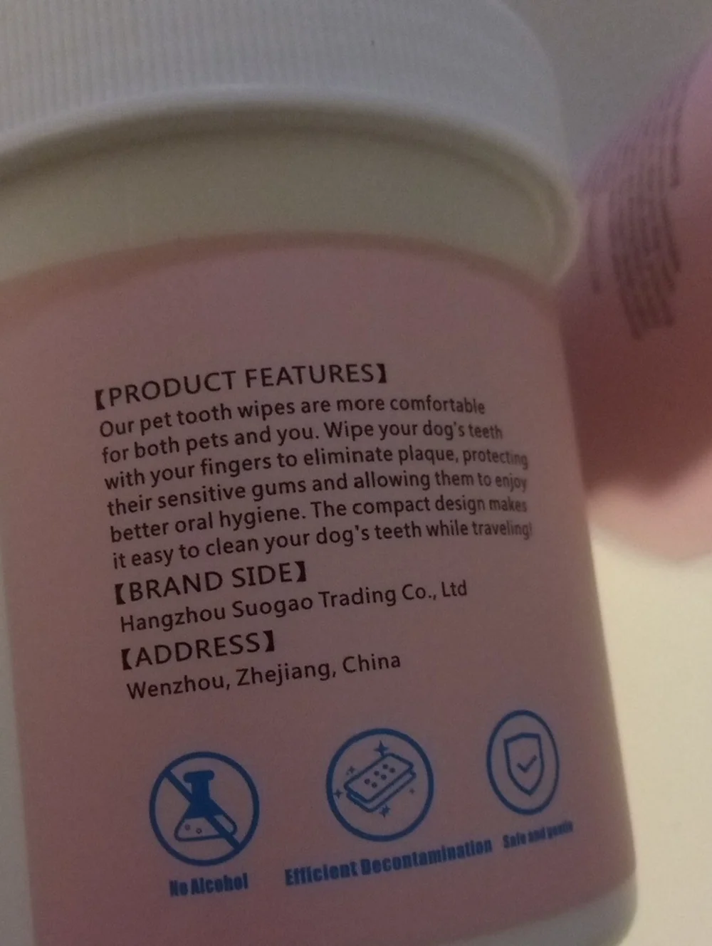 Pet Teeth Finger Wipes 2 Jars (100 Wipes Total)